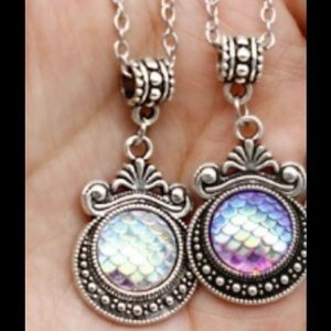 Jewel Mermaid Pearl Necklace Scale Necklace Pearl